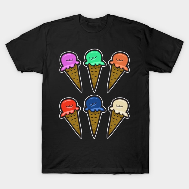 Ice Cream Cones #3 T-Shirt by RockettGraph1cs